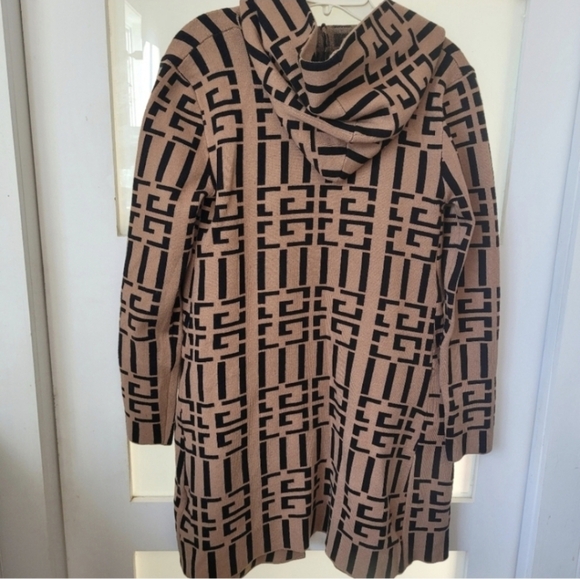 Frank Lyman Montreal Luxurious Coatigan Style With Hood Size M - Picture 4 of 10